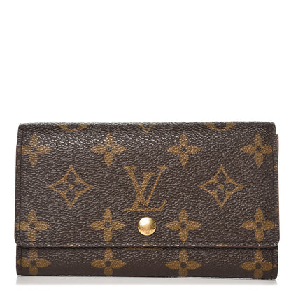 Louis Vuitton Monogram Porte-Monnaie Billets Tresor Wallet 1 of 7