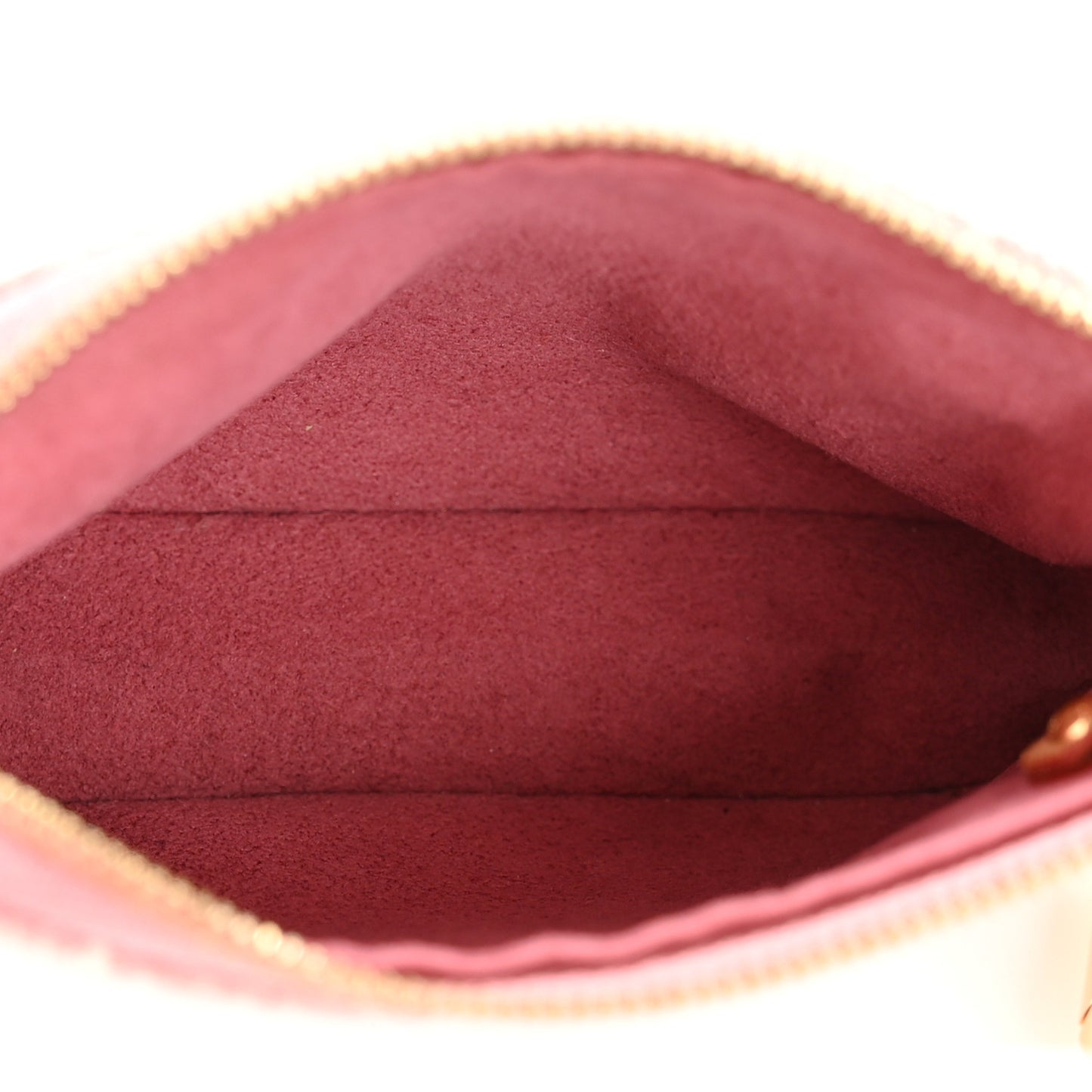 Denim Jacquard Monogram Micro Pochette Accessories Rose