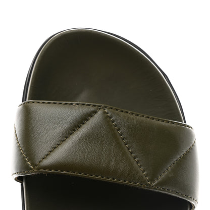 Prada Nappa Quilted Padded Slingback Sandals 40 Militare 10 of 11