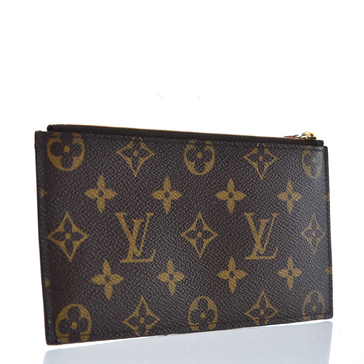 Louis Vuitton Monogram Felicie Chain Wallet Zippered Insert Fuchsia 3 of 6