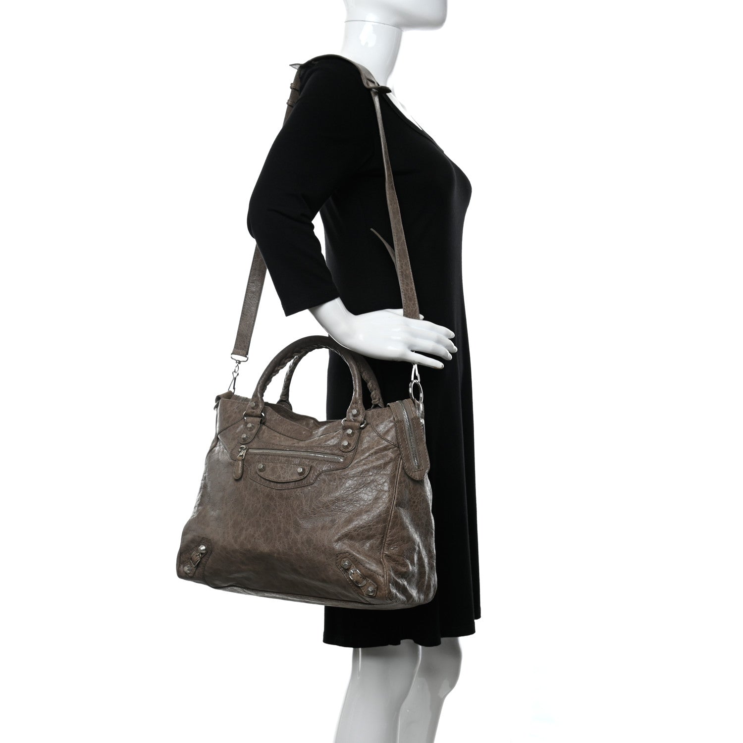 Balenciaga Agneau Giant 12 Silver Hardware Velo Gris Poivre 2 of 12
