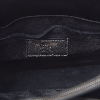 Saint Laurent Ribbed Patent Calfskin Baby Sac De Jour Black 6 of 11