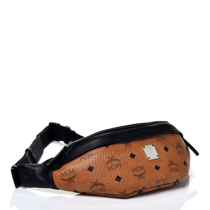 MCM Visetos Waist Bag Black Cognac 3 of 9