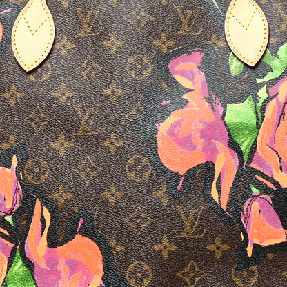 Louis Vuitton Monogram Roses Neverfull MM 7 of 9