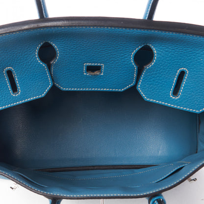 Hermes Togo Birkin 35 Blue Jean 6 of 31