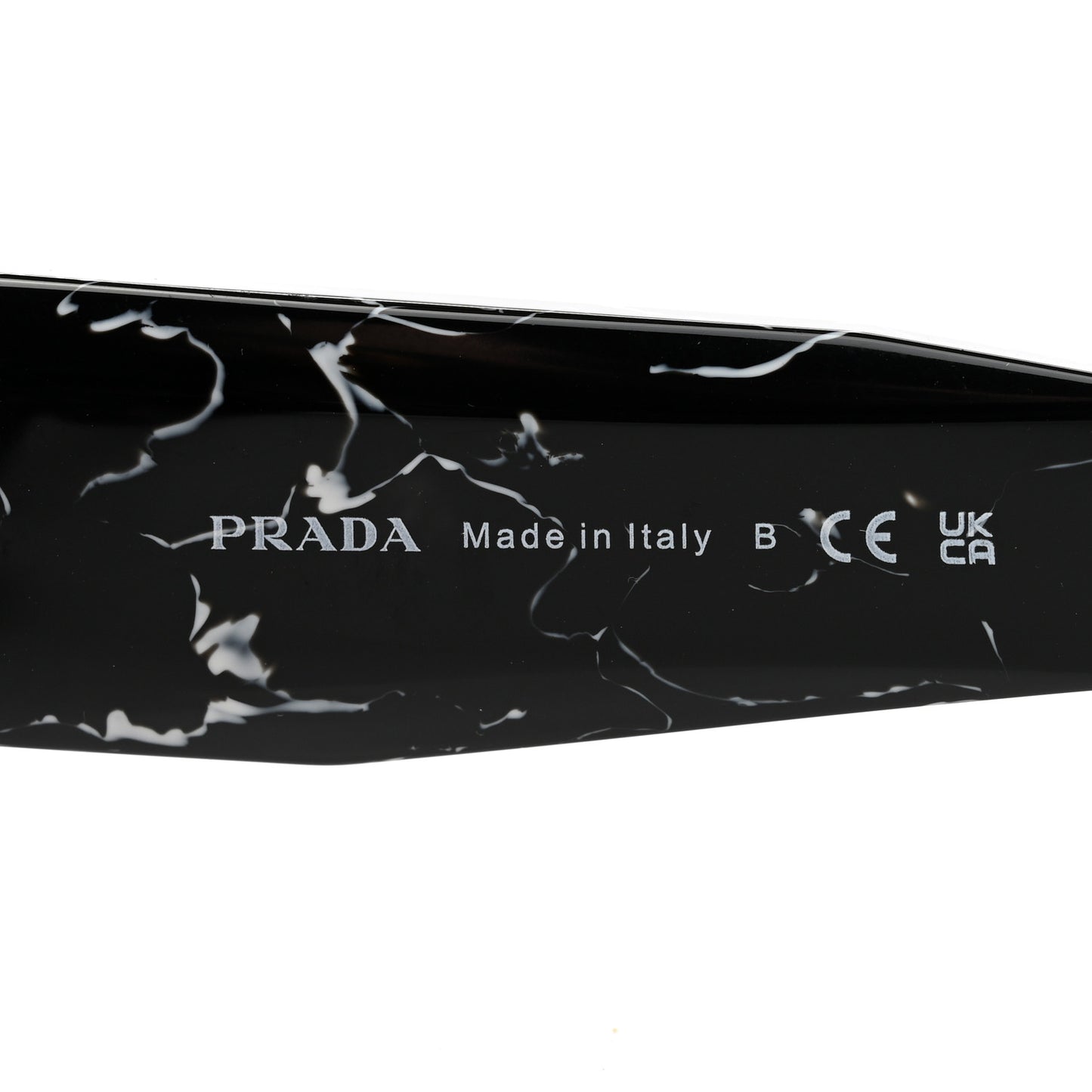 Acetate Symbole Sunglasses SPR 06Y Black Scarlet