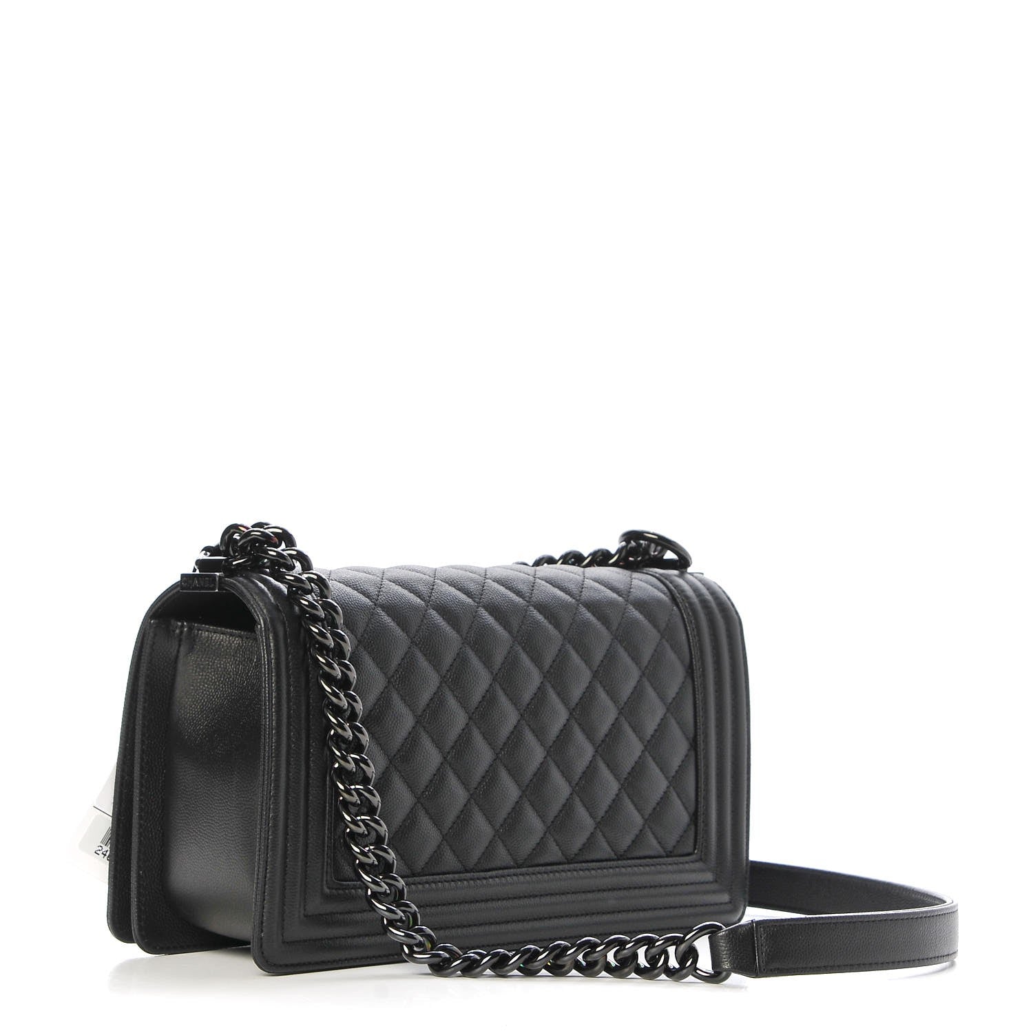 Chanel Caviar Quilted Medium Boy Flap So Black 3 of 9