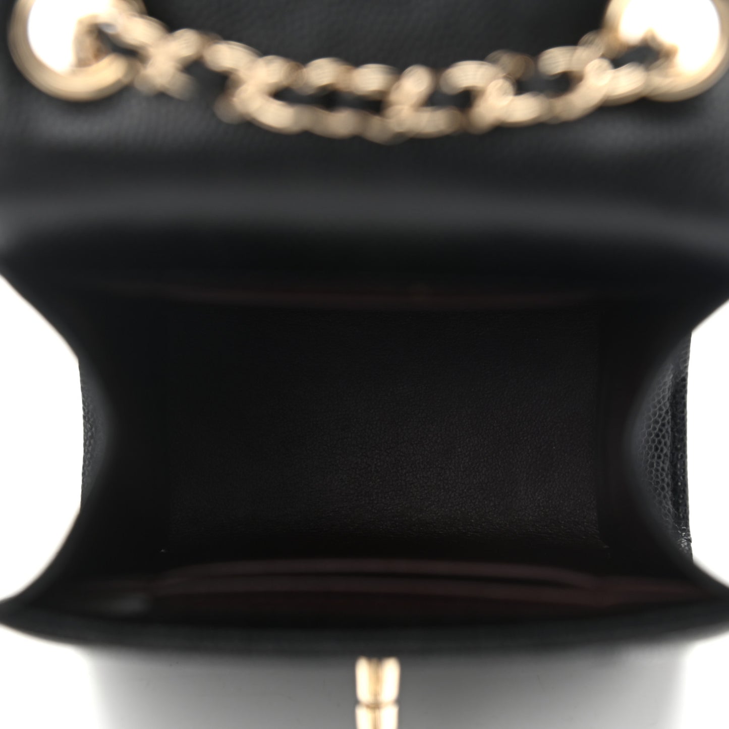 Caviar Quilted Classic Phone Holder Black