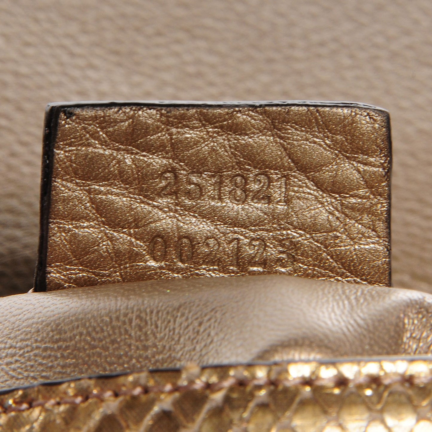 Python Small 1973 Chain Shoulder Bag Gold