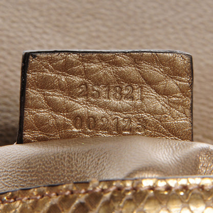 Gucci Python Small 1973 Chain Shoulder Bag Gold 7 of 7