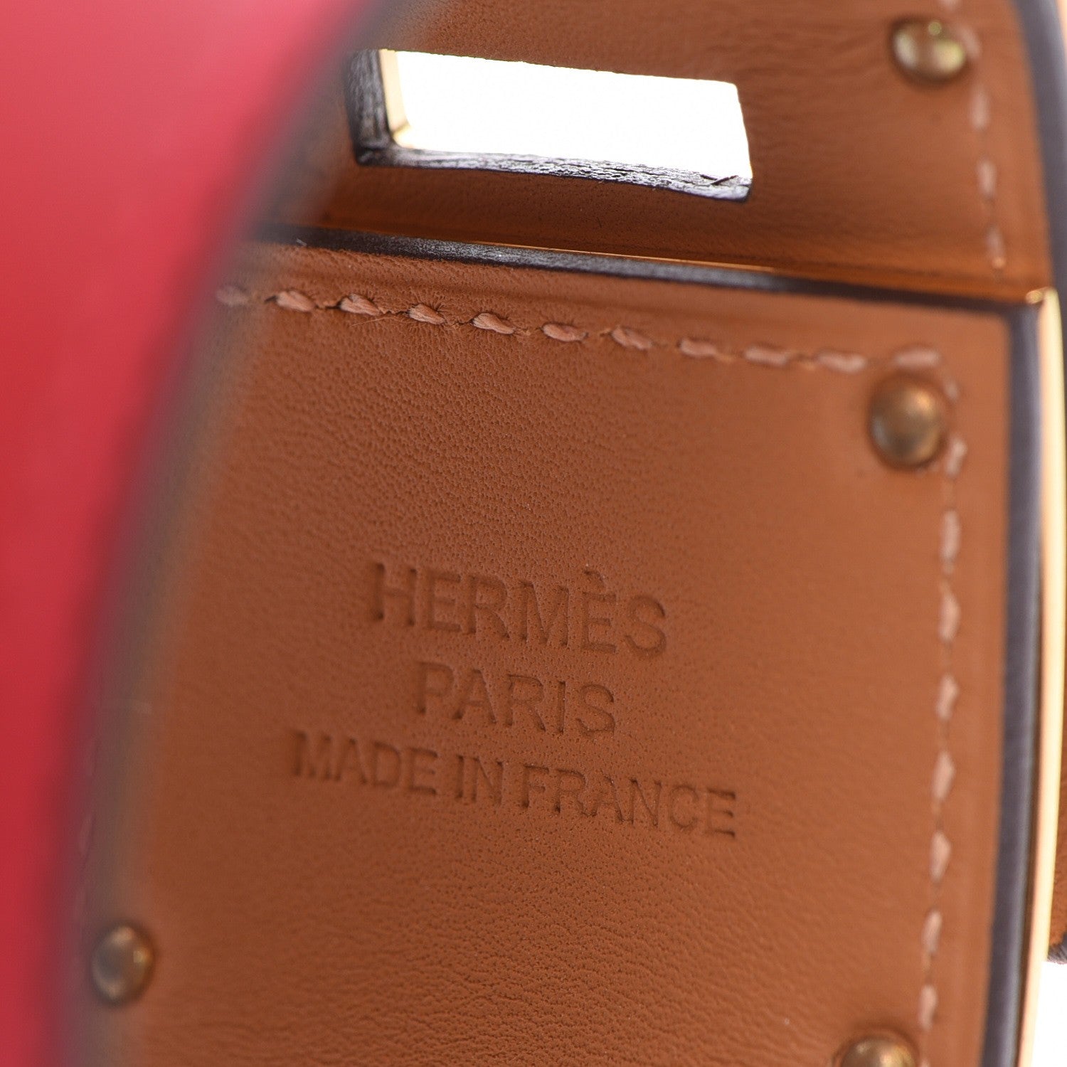 Hermes Tadelakt Kelly Dog Bracelet T2 Rouge Vif 4 of 8