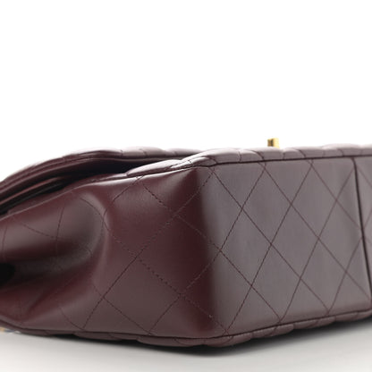 Chanel Lambskin Quilted Jumbo Double Flap Burgundy 9 of 11