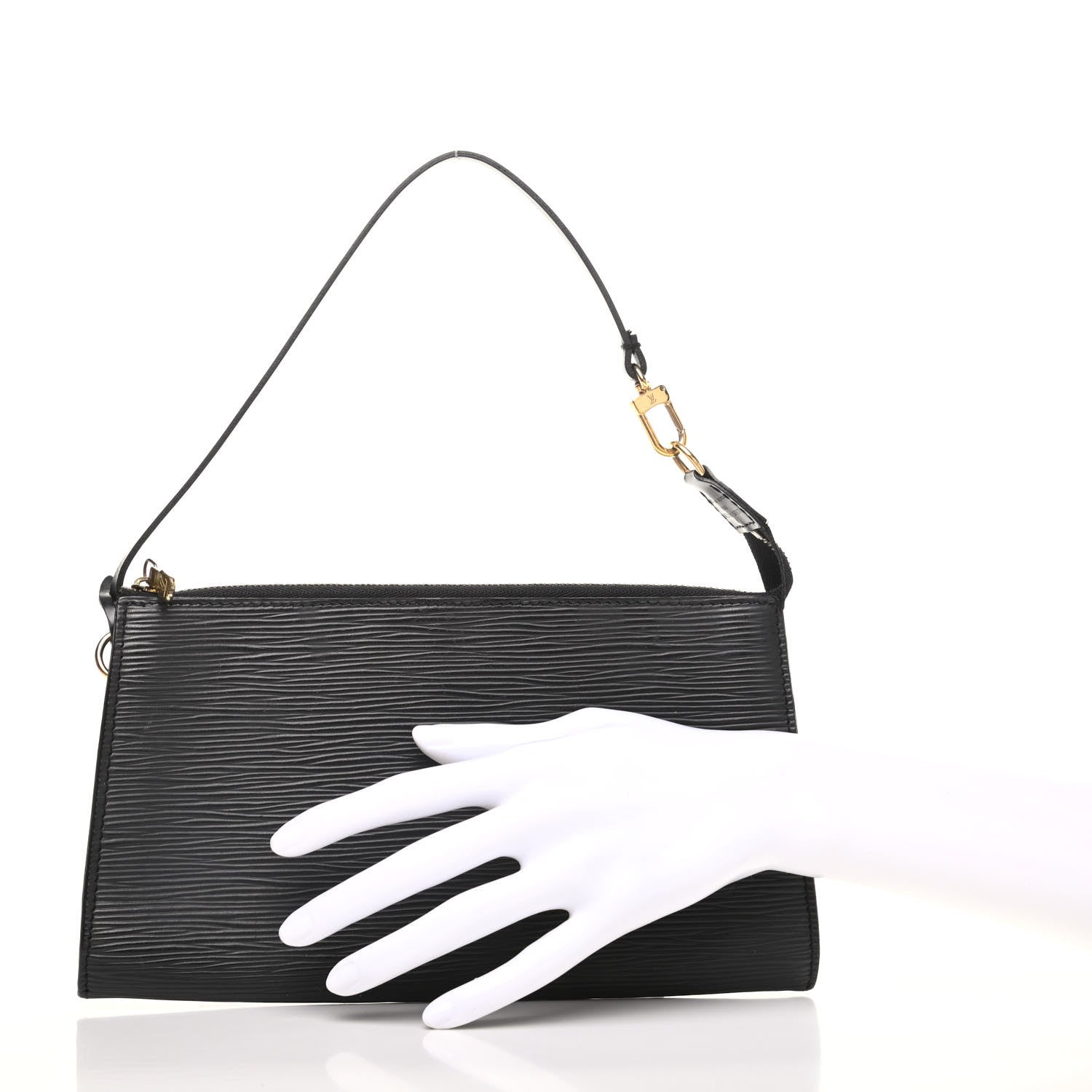 Louis Vuitton Epi Pochette Accessories 24 Black 2 of 7