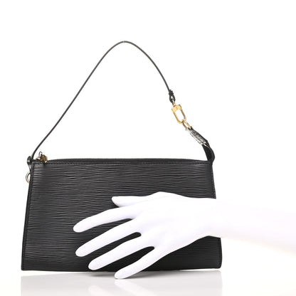 Louis Vuitton Epi Pochette Accessories 24 Black 2 of 7
