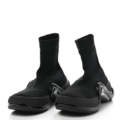 Louis Vuitton Stretch Textile Patent LV Archlight Sneaker Boots 41 Black 3 of 8
