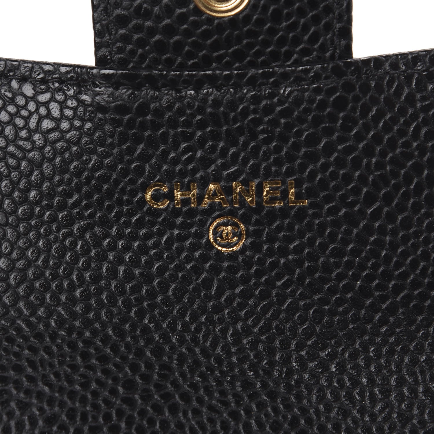Chanel Caviar Quilted Flap Card Holder Wallet Black 5 of 7