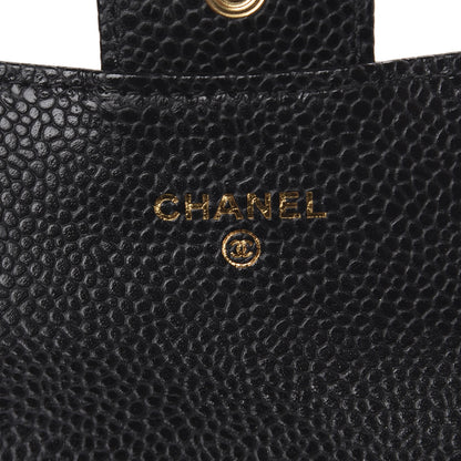 Chanel Caviar Quilted Flap Card Holder Wallet Black 5 of 7
