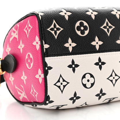 Louis Vuitton Empreinte Monogram Spring in the City Speedy Bandouliere 20 Black White Pink 8 of 9