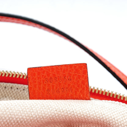 Gucci Pebbled Calfskin Small Soho Disco Bag Sun Orange 7 of 7
