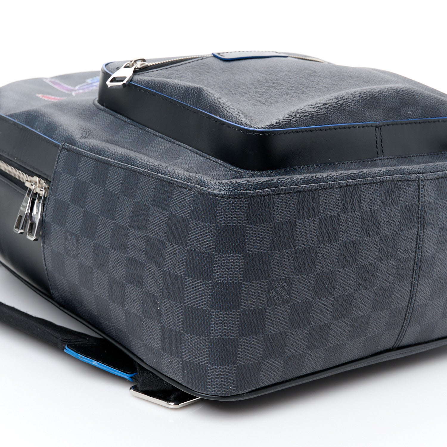 Louis Vuitton Damier Graphite Logo Josh Backpack Blue Multicolor 10 of 11