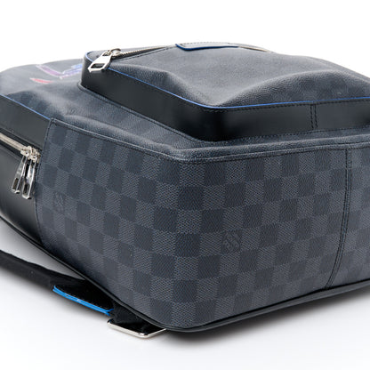 Louis Vuitton Damier Graphite Logo Josh Backpack Blue Multicolor 10 of 11