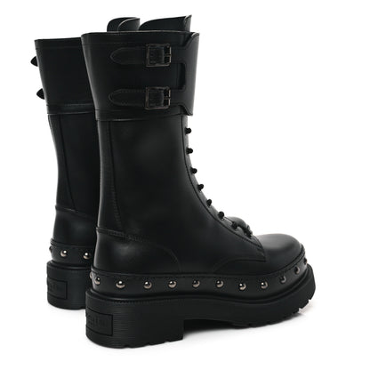 Christian Dior Calfskin Diorquake 25mm Combat Boots 37.5 Black 4 of 8