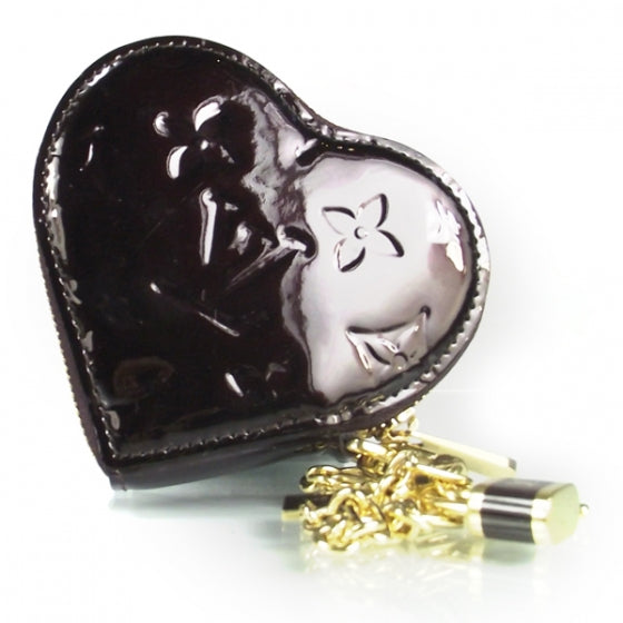 Vernis Coeur Heart Coin Purse Amarante