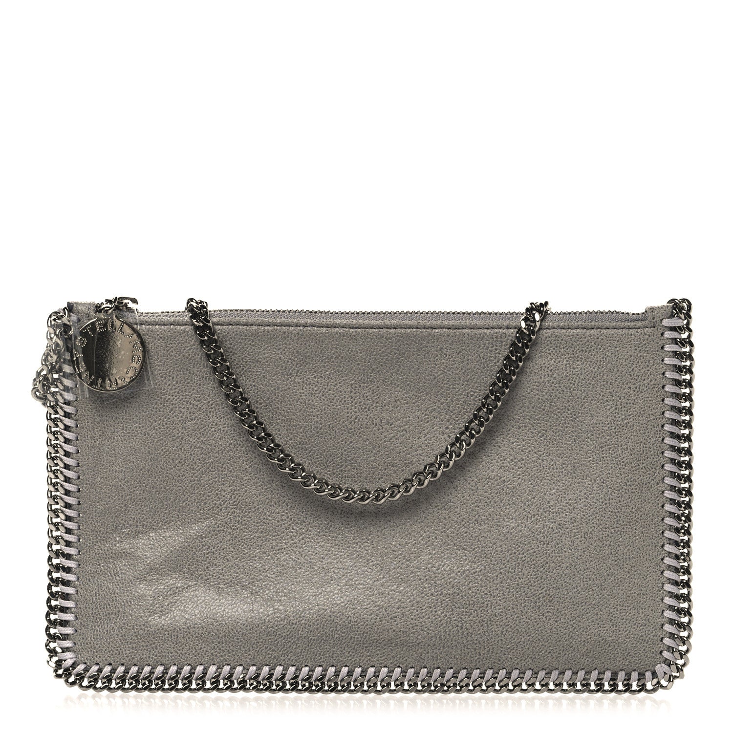 Stella McCartney Shaggy Deer Falabella Clutch Grey 1 of 11