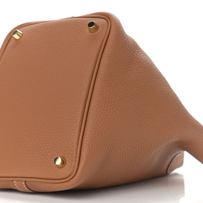 Hermes Taurillon Clemence Picotin Lock 18 PM Gold 9 of 9