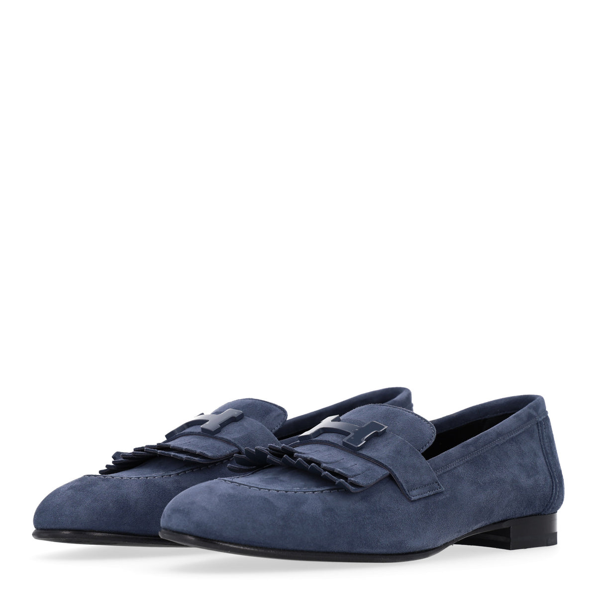 Hermes Suede Goatskin Womens Royal Loafers 39 Bleu Celeste 4 of 11