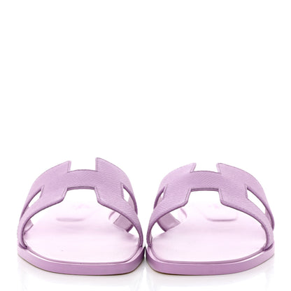 Hermes Epsom Oran Sandals 38 Violet Amethyste 2 of 9