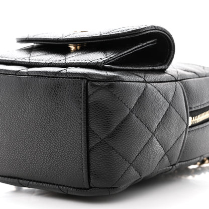 Chanel Caviar Quilted CC Mini Classic Backpack Black 10 of 11