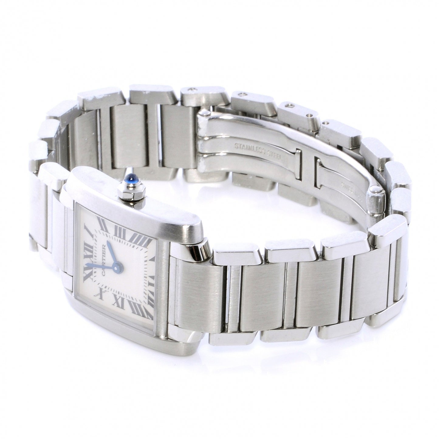 Stainless Steel 20mm Tank Francaise Quartz Watch