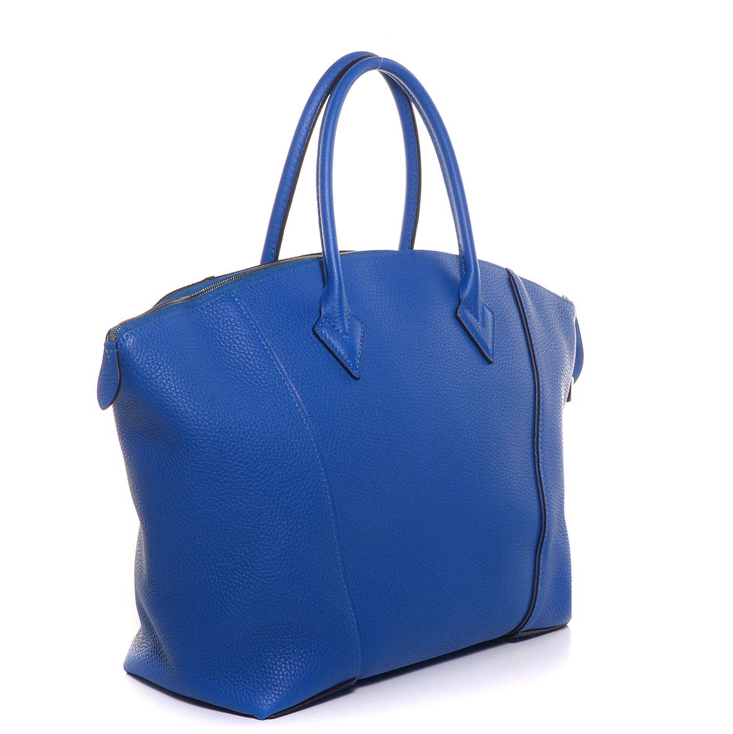 Louis Vuitton Taurillon Soft Lockit MM Outremer 3 of 8