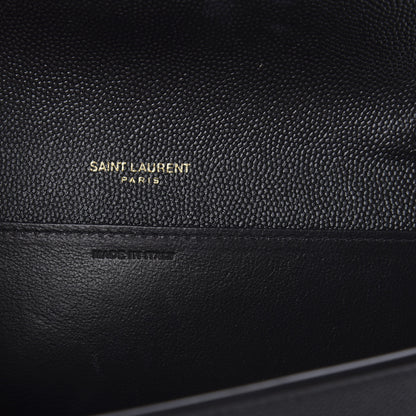 Saint Laurent Grain De Poudre Uptown Chain Wallet Black 6 of 8
