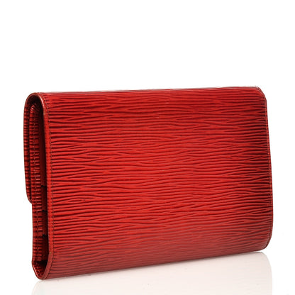Louis Vuitton Epi Porte Tresor International Wallet Castillan Red 3 of 10