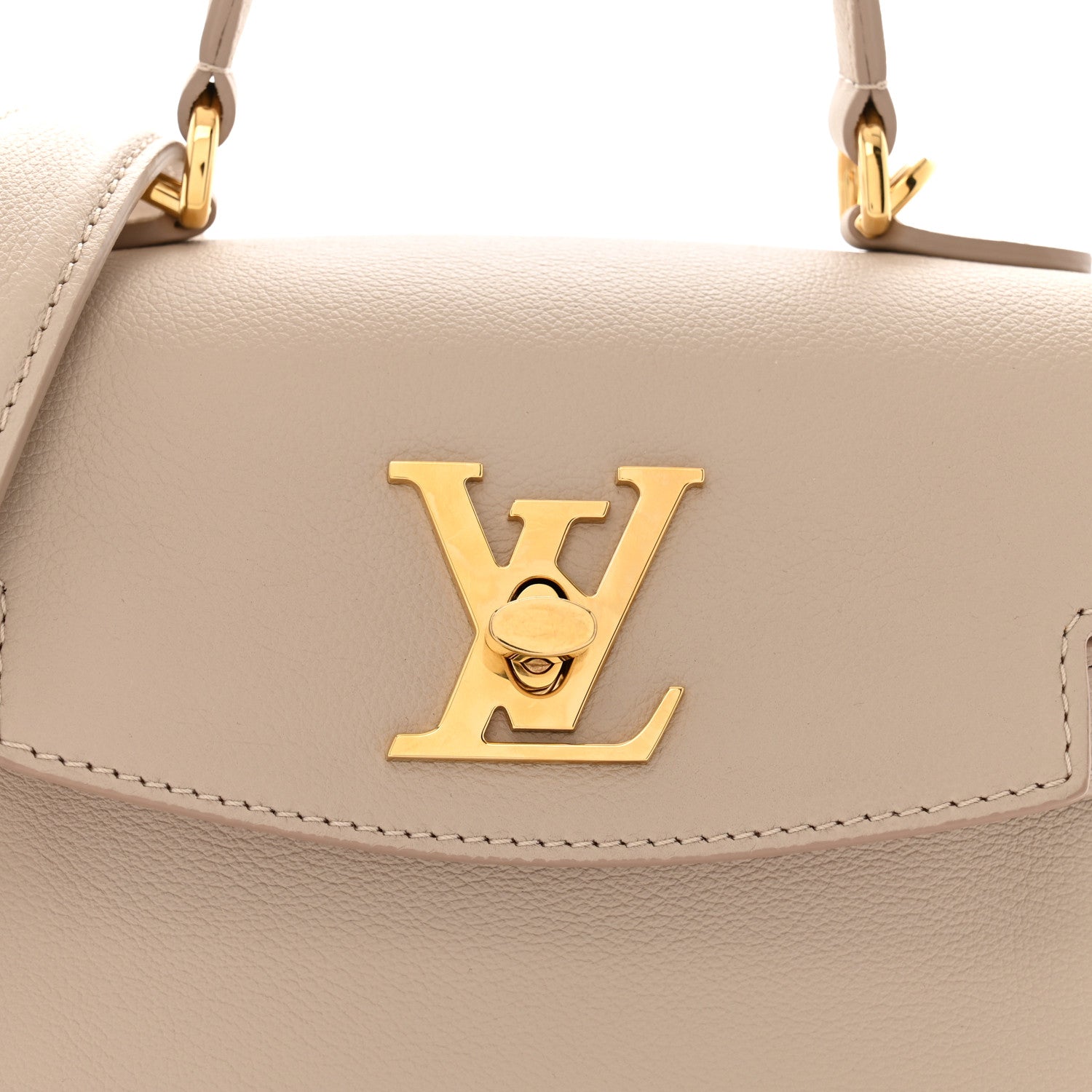 Louis Vuitton Soft Calfskin Mini Lockme Ever Greige 8 of 13