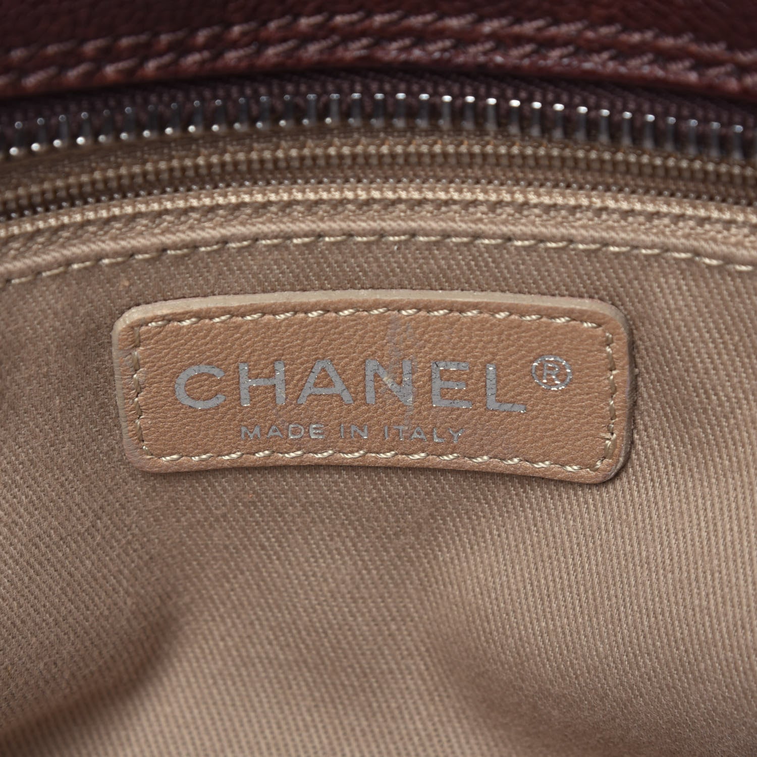 Chanel Calfskin Small Diamond Stitch Tote Brown 6 of 9