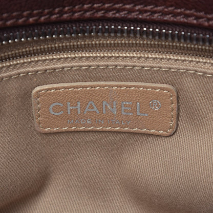 Chanel Calfskin Small Diamond Stitch Tote Brown 6 of 9