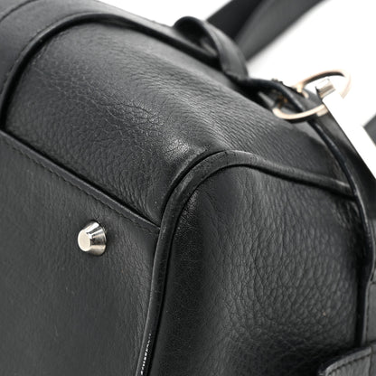 Christian Dior Calfskin Logo Charms Boston Black 11 of 14