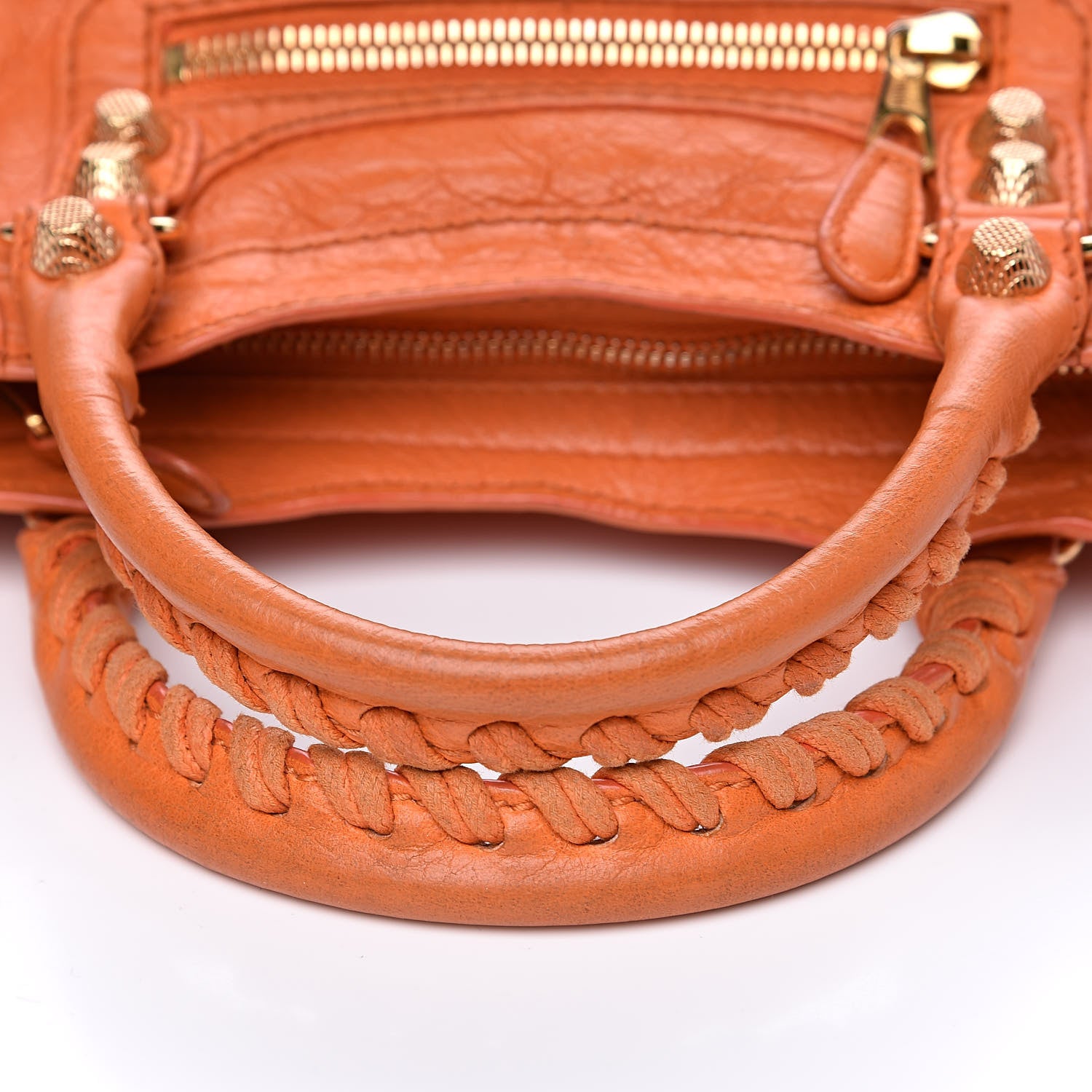 Balenciaga Agneau Giant 12 Gold Hardware Mini City Tangerine 10 of 15