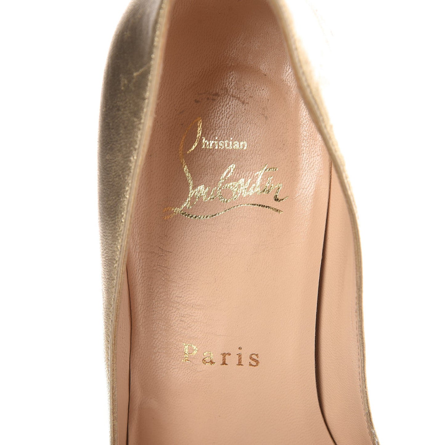 Metallic Nappa Very Prive 120 Pumps 36 Light Gold