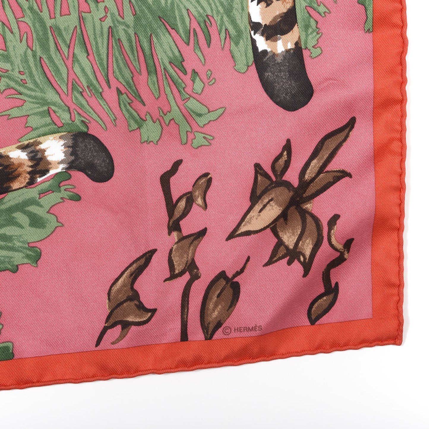 Silk Les Tigreaux Pocket Square