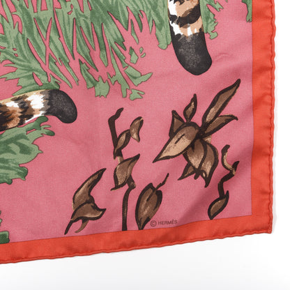 Hermes Silk Les Tigreaux Pocket Square 3 of 5