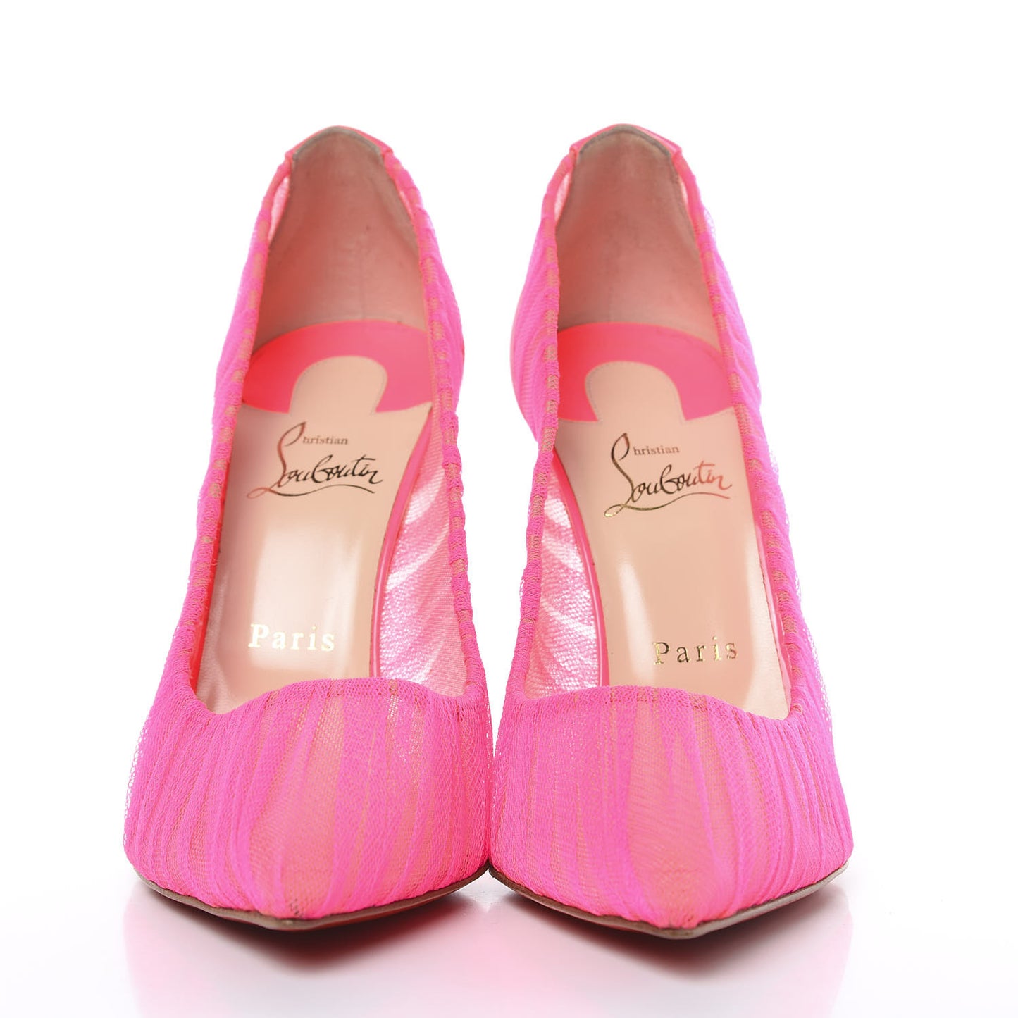 Tulle Patent Follies Draperia 100 Pumps 40 Shocking Pink