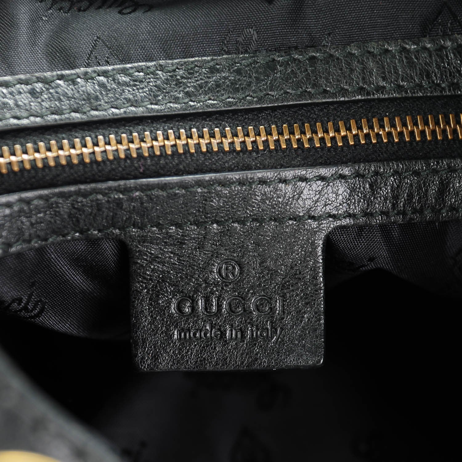 Gucci Calfskin Suede Fringe Babouska Hobo Black 6 of 8