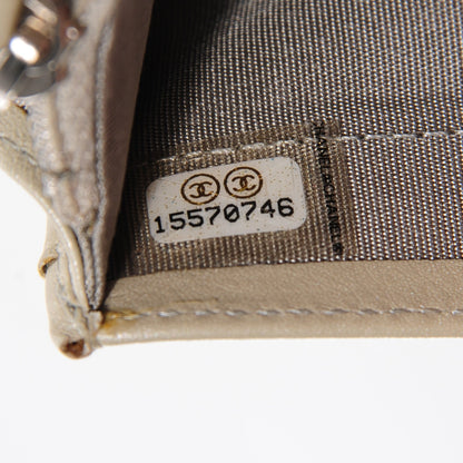 Chanel Caviar Sevruga Yen Wallet Pearl 7 of 7