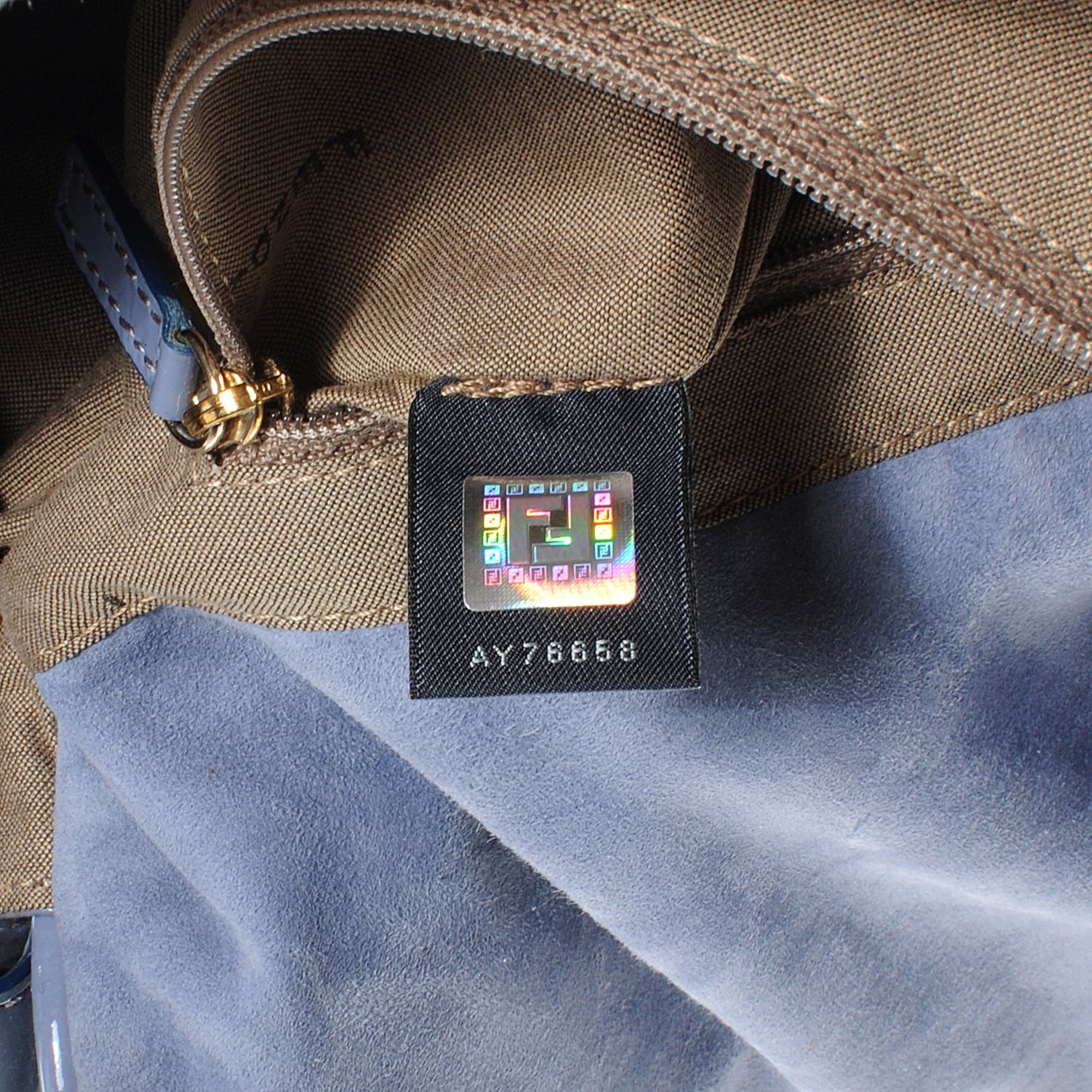 Vitello Naplak Fly Shoulder Bag Blue