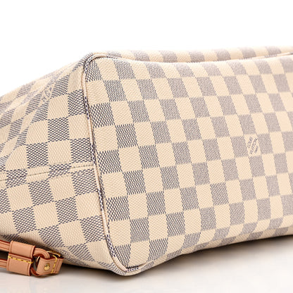 Louis Vuitton Damier Azur Neo Neverfull MM Rose Ballerine 9 of 10