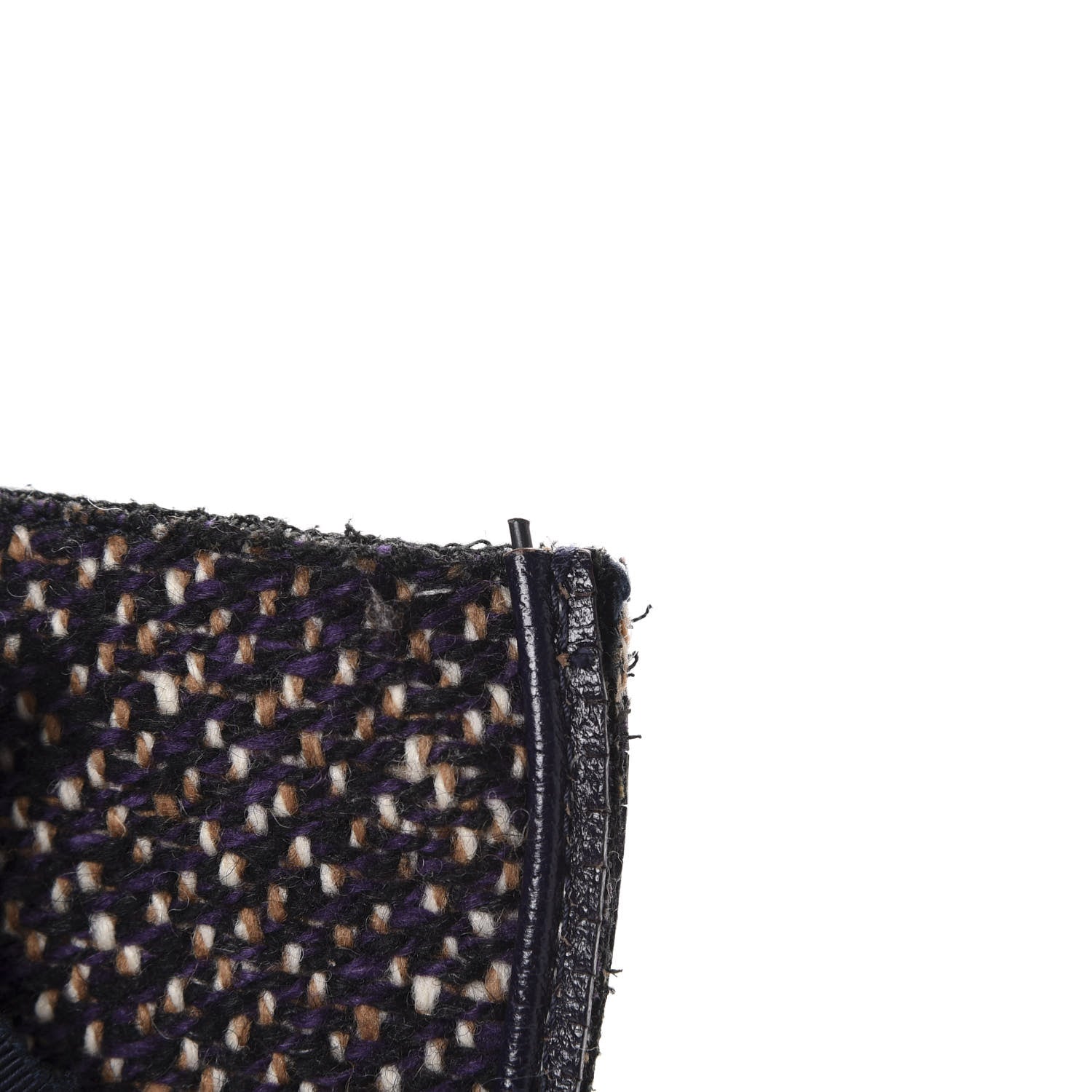 Prada Stuoia Tweed Cinghiale Grosgrain Tote 8 of 11